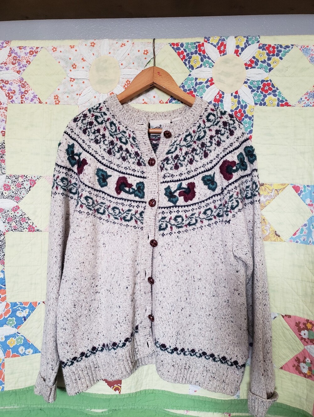 Vintage Northern Reflections Wool Cardigan